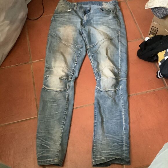 Smoke rise denim co moto jeans size 32 x 32 button and zipper needs work - Picture 1 of 6